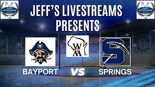 Bay Port vs St Marys Springs WIAA Boys Hockey 022025 [upl. by Orest]