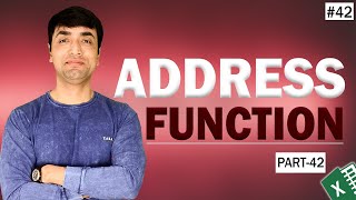 EXCEL ADDRESS FUNCTION Explained  How to use Address Function in Excel [upl. by Nednyl531]