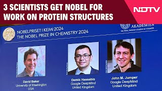 Nobel Prize In Chemistry 2024  3 Scientists Get Nobel For Work On Protein Structures [upl. by Nosecyrb]