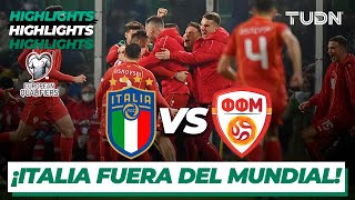 Highlights  Italia vs Macedonia Nte  UEFA Repechaje Qatar 2022  TUDN [upl. by Noreg]