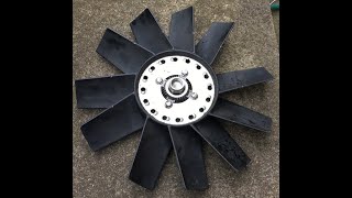 How to Replace Range Rover P38 25 Diesel Engine Viscous Fan [upl. by Submuloc]