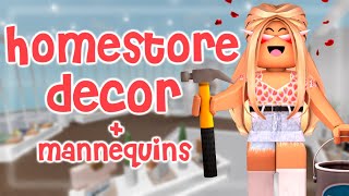 How To Build Homestore Decor amp Mannequins  Roblox Studio [upl. by Eynenihc745]