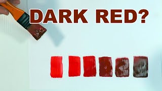 How To Make Dark Red Paint and Burnt Umber Colour Easy  Using Acrylic Paints [upl. by Orelia]