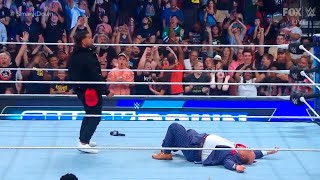 Jey Uso attacks Paul Heyman and Solo Sikoa  WWE SmackDown 7142023 [upl. by Ileane]