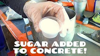 Sugar Added To Concrete  Mix  Vlog  266 [upl. by Assirrec458]