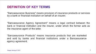 BANCASSURANCE  PART ONE [upl. by Dilahk]