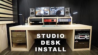 Installing the Ultimate Studio Desk FINALLY [upl. by Ythomit38]