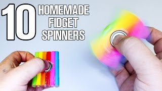 10 Homemade Fidget Spinners you Can Make [upl. by Giacamo768]