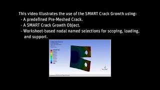 ANSYS Mechanical Fatigue Crack Growth Analysis using SMART Crack Growth [upl. by Kciredor]