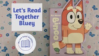 Lets read together a Bluey book All About Bingo Read along [upl. by Suelo]