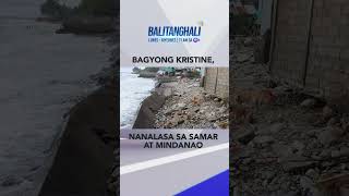 Bagyong Kristine nanalasa sa ilang bahagi ng Samar provinces at ilang pro shorts  Balitanghali [upl. by Hanyaz]