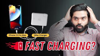 I tried charging iPhone 13 Pro Max with 140w charger [upl. by Leahcim]