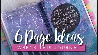 Wreck this Journal Page Ideas [upl. by Nylorak]