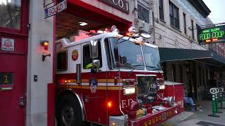 FDNY Squad 1 responds with 2nd Piece to Box 1043 [upl. by Aisatsanna31]