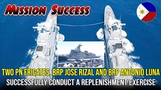 Two PN frigates BRP Jose Rizal and BRP Antonio Luna successfully conduct a replenishment exercise [upl. by Elie]