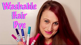 How To Make Washable Hair Dye With Markers Temporary [upl. by Tena]