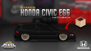 Pixel Car Racer  Honda Civic EG6 Tune [upl. by Etteuqal887]