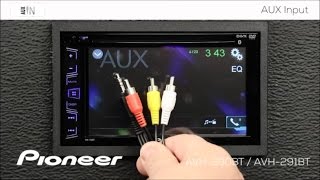 How to  AUX Input  Pioneer AVH290BT AVH291BT MVH290BT AVH190DVD [upl. by Leahciam]