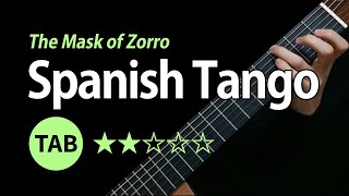 Spanish Tango The Mask of Zorro  Tab amp Lesson [upl. by Drofnelg]