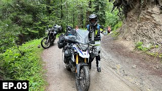 Heavy Rain in Sharan Forest and a Difficult Ride to Naran 🇵🇰 EP03  North Pakistan Motorcycle Tour [upl. by Idahs688]