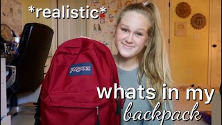 realistic WHATS IN MY BACKPACK  SOPHOMORE YEAR [upl. by Atiuqin961]