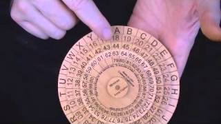 Mexican Army Cipher Wheel  state of the art encryption 100 years ago [upl. by Vod]