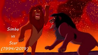 El Rey León Simba vs Scar 19942019 [upl. by Rudich]