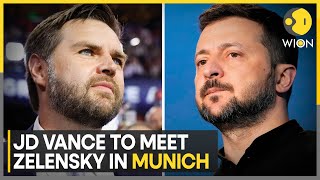 JD Vance To Meet Zelensky In Munich  Ukraine  USA News  World News  WION [upl. by Adliwa]