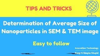 Determine average size of nanoparticles in SEM TEM image using Image J software [upl. by Hanahs]