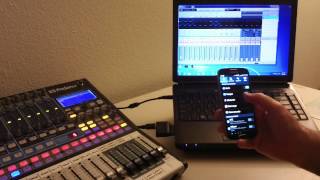 Wirelessly control a Presonus 1602 1642 or 2442 mixer with any Android Tablet [upl. by Nwahsear]