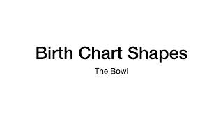 Birth Chart Shapes  The Bowl [upl. by Pedrotti]