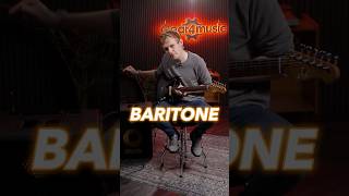 Baritone through a BASS AMP  Gear4music Guitars jetguitars baritoneguitar [upl. by Imrots818]