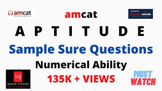 AMCAT  Aptitude Questions with Solutions  Sample Sure Questions  20232024 [upl. by Mcgraw696]