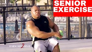 Senior fitness STRENGTH TRAINING  CARDIO CORE exercises for seniors  Balance workout for seniors [upl. by Justinn971]