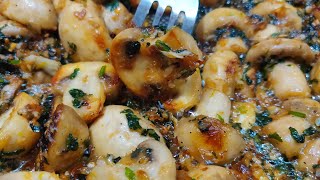 Garlic Mushrooms  quick Starter Recipe  Tasty Easy Mushroom Garlic [upl. by Sew]