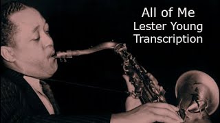 All of MeLester Youngs Bb Solo Transcribed by Carles Margarit [upl. by Phelips715]