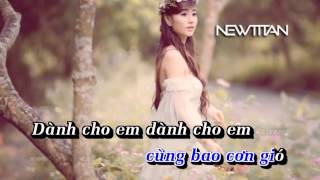 Karaoke Dành cho em  Hoàng Tôn Full Beat [upl. by Spevek540]