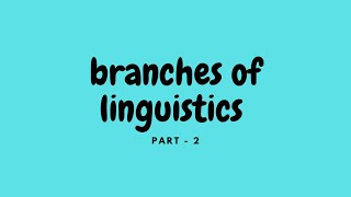 branches of linguistics macro linguistics [upl. by Jasmina331]