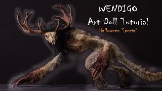 Halloween Special Monster Art Doll Tutorial [upl. by Nwahsyd]