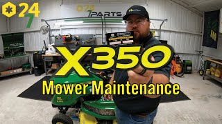 EP3  Installing A MulchControl Mulch Kit On A John Deere X350  Rodney’s 2 Minute Tips [upl. by Redna894]