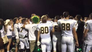 West Linn football players sing fight song after win over Lakeridge [upl. by Icrad509]