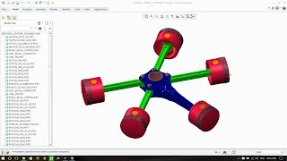 Radial Engine Assembly Tutorial In Creo [upl. by Ailsa]