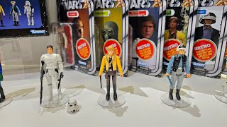 Star Wars Retro Hasbro Display at Toy Fair 2025 [upl. by Brunhilde779]