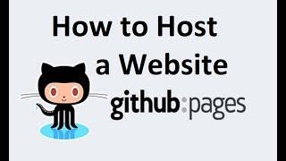 How to Host a Website On Github [upl. by Bonis]