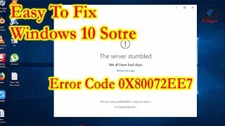 Fix the server stumbled error code 0x80072ee7 windows 10 Store [upl. by Feldman]