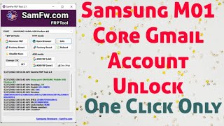 Samsung M01 Core FRP Unlock by SamFw Frp tool [upl. by Pammi]