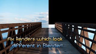 Extra Tip Fix your Renders if they are different from Viewport in Blender [upl. by Powe698]