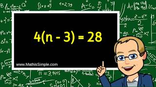 Solving Equations with Distributive Property  Expressions amp Equations  Grade 8 [upl. by Etnuahs]