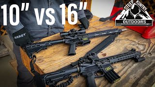 300 Blackout Velocity Test  105quot vs 16quot Barrel [upl. by Ientirb]