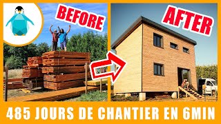 UN COUPLE DINFORMATICIENS CONSTRUIT UNE MAISON EN BOIS [upl. by Anivle685]